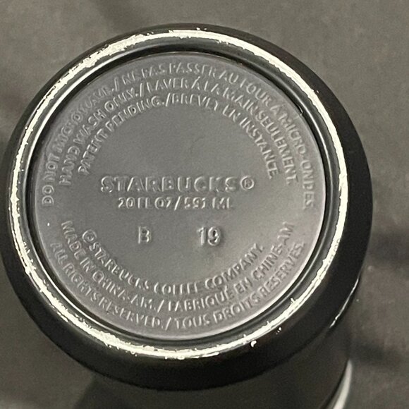 Black Starbuck Coffee Mug with flip top - Picture 4 of 4